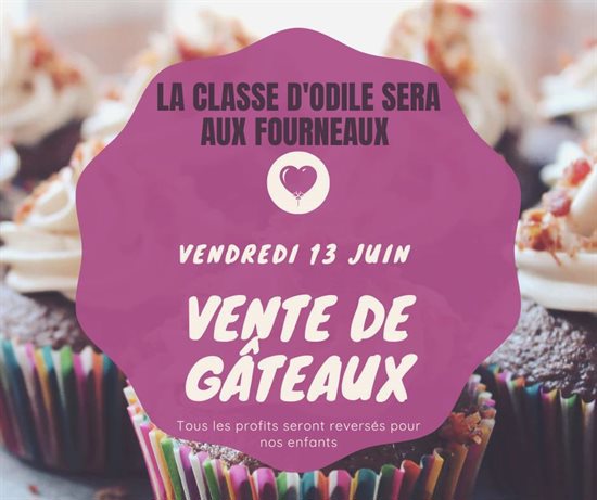 Vente de Gâteaux des PS/MS