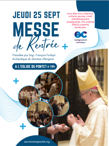 Messe de rentrée de l'enseignement catholique du Vaucluse