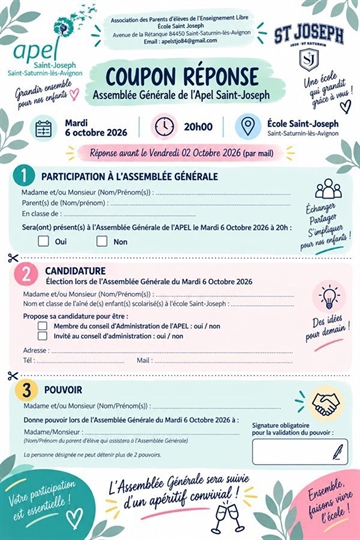 APEL - Assemblée générale